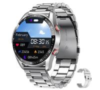 Elegante smartwatch da uomo, sofisticato fitness tracker per il business con chiamate Bluetooth, schermo touch AMOLED HD, oltre 100 modalità