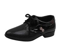 Elegante sneaker da ragazzo per la primavera e il vento, design UK, comode scarpe con lacci con prestazioni antiscivolo per studenti, Nero , 31 EU