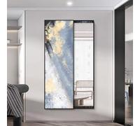 Elegante specchio invisibile a tutta lunghezza - Specchio da parete in metallo per ingresso, soggiorno e camera da letto, design elegante e funzionale, perfetto per lo styling della casa