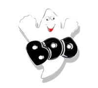 Elegante Spettro A Tema Di Halloween Distintivo Moda Distintivo Di Halloween Spettro Scopa Zucca Spilla Pin Per La Gioventù Accessori Divertente Spilla, Misura unica, come descritto