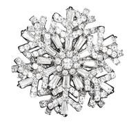 Elegante spilla 3D con fiocchi di neve che abbellisce ogni ensemble, adatta per occasioni casual e formali, Einheitsgröße, come descritto
