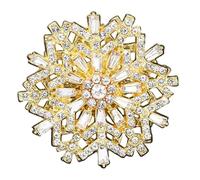 Elegante spilla 3D con fiocchi di neve che abbellisce ogni ensemble, adatta per occasioni casual e formali, Einheitsgröße, come descritto