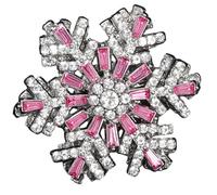 Elegante spilla 3D con fiocchi di neve che abbellisce ogni ensemble, adatta per occasioni casual e formali, Einheitsgröße, come descritto