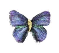 Elegante spilla a farfalla con ricamo per donne stili antichi vestito e sciarpa decorazione abbigliamento accessorio temperamento spilla, Misura unica, come descritto