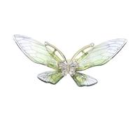 Elegante spilla a farfalla in acrilico trasparente per le donne dal design unico leggero robusto spilla da bavero gioielli lei acrilico farfalla spilla, Misura unica, come descritto