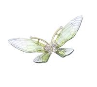 Elegante spilla a farfalla in acrilico trasparente per le donne dal design unico leggero robusto spilla gioielli lei leggera spilla abiti, Misura unica, come descritto