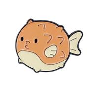 Elegante spilla a forma di animale marino, accessorio colorato a forma di animale marino, per migliorare il tuo look, Medio, Zinco, Nessuna pietra preziosa