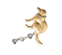 Elegante spilla a forma di cacca di cane realizzata con materiali robusti, spilla unica per una sensazione di lusso e una lunga durata, Metallo