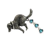 Elegante spilla a forma di cacca di cane realizzata con materiali robusti, spilla unica per una sensazione di lusso e una lunga durata, gioiello divertente, Misura unica, come descritto