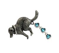 Elegante spilla a forma di cacca di cane realizzata con materiali robusti, spilla unica per una sensazione di lusso e una lunga durata, Metallo