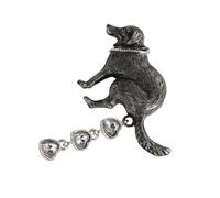 Elegante spilla a forma di cacca di cane realizzata con materiali robusti, spilla unica per una sensazione di lusso e una lunga durata