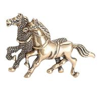 Elegante spilla a forma di cavallo con due cavalli, in metallo oro/argento, per occasioni versatili, accessorio formale casual a forma di cavallo, One Size, come descritto