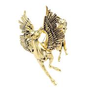 Elegante spilla a forma di cavallo volante realizzata in robusta lega placcata che simboleggia il sogno, perfetta per accessori eleganti spilla robusta, One Size, come descritto