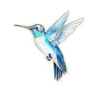 Elegante spilla a forma di colibrì per donne e ragazze, da attaccare a camicie, cappotti, borse, accessori multifunzionali, spilla in metallo, Misura unica, come descritto