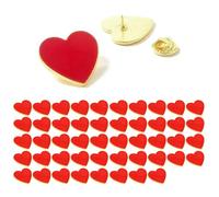 Elegante spilla a forma di cuore in oro e argento per accessori alla moda, E, come descritto