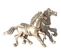 Elegante spilla a forma di due cavalli, in metallo oro/argento, per occasioni versatili, accessorio per gioielli, oro, argento, equestre, spilla da bavero, One Size, come descritto