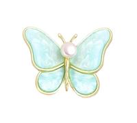 Elegante spilla a forma di farfalla, con meccanismo a turno di sicurezza, difetti artigianali, stile versatile, elegante farfalla, Taglia unica, come descritto