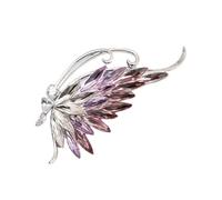 Elegante spilla a forma di farfalla con pietre blu brillanti materiali metallici robusti per regali o styling individuale spilla leggera per le donne, Misura unica, come descritto