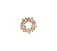Elegante spilla a forma di farfalla da donna, in lega di zinco, dai colori vivaci, 4,1 cm, alla moda, per scialle, cappotti, vestiti, accessori eleganti per il sud-est asiatico (bianco)