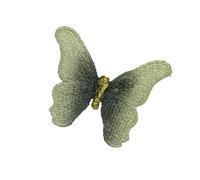 Elegante spilla a forma di farfalla ricamata a mano, in lega leggera, accessorio per eventi formali e da indossare tutti i giorni, One Size, come descritto