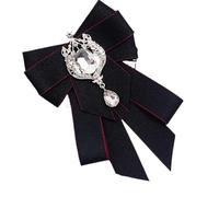 Elegante spilla a forma di fiocco di strass con elegante cristallo per abito e abbigliamento accessorio per un look sofisticato spilla curva in cristallo, Medium, come descritto