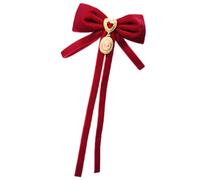 Elegante spilla a forma di fiocco, elegante, in tinta unita, accessorio vintage per matrimoni romantici