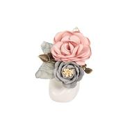 Elegante spilla a forma di fiore in tessuto, forcina for capelli a doppio scopo, decorazione for maglioni, accessori for le donne(Koreanpowder)