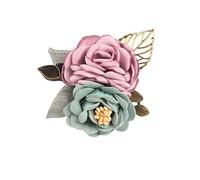 Elegante spilla a forma di fiore in tessuto, forcina for capelli a doppio scopo, decorazione for maglioni, accessori for le donne(Taropurple)