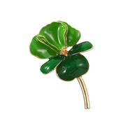 Elegante spilla a forma di iris, gioiello in stile antico, smaltato, ornamento per occasioni speciali, accessorio alla moda iris, Misura unica, come descritto
