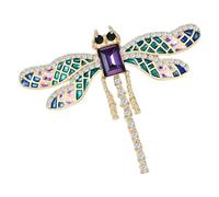 Elegante spilla a forma di libellula, gioiello unico alla moda per l'uso quotidiano e accessori per feste Spilla a forma di libellula, Misura unica, come descritto