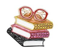 Elegante spilla a forma di libro di spille, design per uomini e donne, per il rientro a scuola, simbolo della conoscenza, leggera, accessorio alla moda, versatile, One Size, come descritto