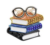 Elegante spilla a forma di libro di spille, design per uomini e donne, per il rientro a scuola, simbolo della conoscenza, leggera, accessorio alla moda, versatile, One Size, come descritto