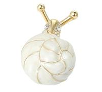 Elegante spilla a forma di lumaca decorata in lega smaltata e con design a goccia di olio, per donne che amano l'arte, spilla fatta a mano, Misura unica, come descritto