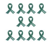 Elegante spilla a forma di nastro con lettera della speranza, in lega, con chiusura sicura, accessorio per l'uso quotidiano o come regalo, elegante spilla a forma di nastro in lega, Misura unica, come