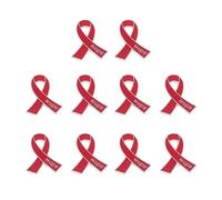 Elegante spilla a forma di nastro con lettera della speranza, in lega, con chiusura sicura, accessorio per l'uso quotidiano o come regalo, elegante spilla a forma di nastro in lega, Misura unica, come