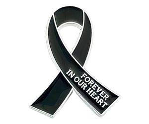Elegante spilla a forma di nastro, con supporto contro la violenza, elegante spilla da bavero fatta a mano per donne e ragazze, Misura unica, come descritto