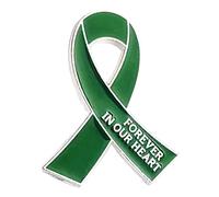 Elegante spilla a forma di nastro, con supporto contro la violenza, elegante spilla fatta a mano per donne e ragazze, Metallo