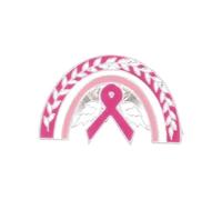 Elegante spilla a forma di nastro per la sensibilizzazione sul cancro al seno, per donne e ragazze, accessorio decorativo per vestiti e cancri al seno, accessorio per donne e ragazze, Misura unica
