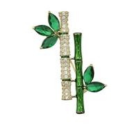 Elegante spilla a forma di nodo in bambù realizzata in robusta lega Zines per stili unici e abiti eleganti e sofisticati