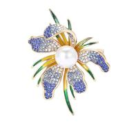 Elegante spilla a forma di orchidea sofisticata spilla da donna perfetta per riunioni di lavoro e feste serali spilla orchidee, One Size, come descritto