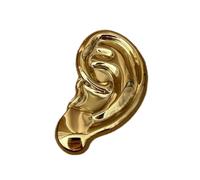 Elegante spilla a forma di orecchio in lega color oro e argento, gioiello alla moda, accessorio perfetto per abiti casual o formali, spilla alla moda, One Size, come descritto