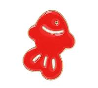 Elegante spilla a forma di pesce da 17 mm e 25 mm, in lega placcata in oro, accessorio per uso quotidiano, da donna, da uomo, leggera