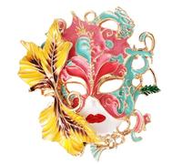 Elegante spilla a forma di rondine con dettagli a olio e diamanti di cristallo, accessorio da donna alla moda, gioiello artistico a forma di rondine, One Size, come descritto