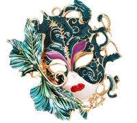 Elegante spilla a forma di rondine con dettagli a olio e diamanti di cristallo, accessorio per gioielli alla moda da donna, accessorio artistico di design antico, One Size, come descritto