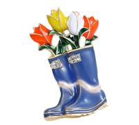 Elegante spilla a forma di scarpa a tulipani, accessorio alla moda per donne e uomini, gioielli per abiti, cappotti e da indossare tutti i giorni, One Size, come descritto