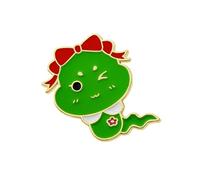 Elegante spilla a forma di serpente con ciondolo dai colori vivaci, regalo speciale, decorazione portatile per gli amanti degli animali e trendsetter, zodiaci, anno serpente, Misura unica, come
