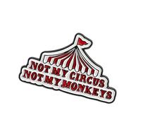 Elegante spilla a forma di tenda da circo, adatta alla maggior parte delle età, per esprimere personalità o come regalo unico e distintivo alla moda