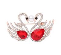Elegante spilla a forma di uccellino con strass, unisex, con struttura in lega, adatta per abiti alla moda, gioiello alla moda, One Size, come descritto