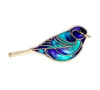 Elegante spilla a forma di uccellino in lega decorata con cristalli, meccanismo sicuro, perfetta per l'uso quotidiano e accessori per costumi, accessori per feste