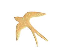 Elegante spilla a forma di uccello, bella lega gioielli lapel pin accessorio per le donne casual festa regalo di nozze semplice lega Bird spilla collezione, Taglia unica, come descritto